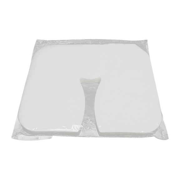 Vaveren 100 Pieces Disposable Face Cradle Covers Face Rest Cover for Massage Parlors PP
