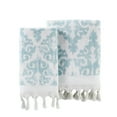 thumbnail image 2 of SKL Home Mirage Fringe Bath Towel, Aqua, 28" x 54", 2 of 3