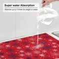 thumbnail image 5 of Yiaed Snowflake Symphony Print Highly Absorbent Microfiber Kitchen Counter Mat, Dish Drying Pad for Dishes, Utensils, Pots and Pans, Large 18" x 24", 5 of 7