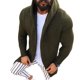 thumbnail image 3 of Suéter de punto con capucha y manga larga ajustado para otoño e invierno para hombre, ajuste cómodo, 3 of 5