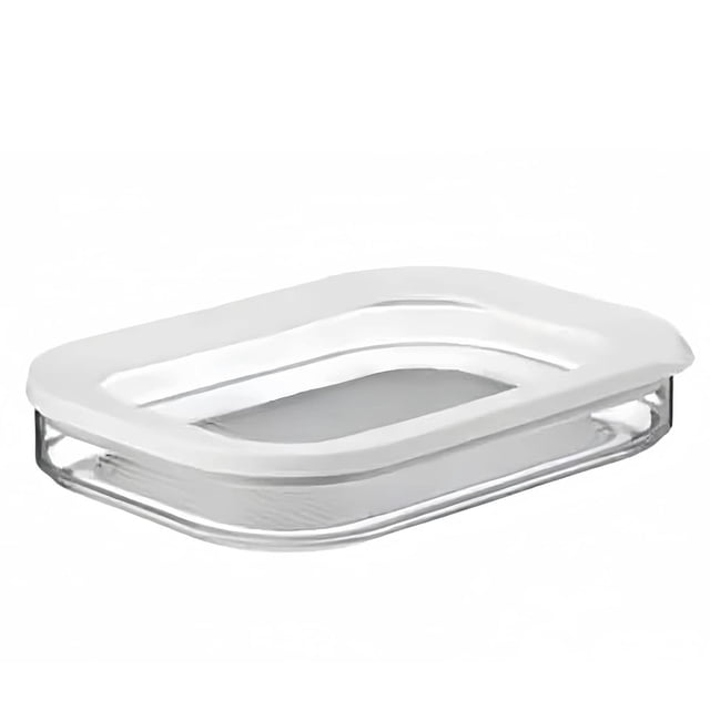 Contenedor de almacenamiento para refrigerador, apilable, para almacenar fiambres, jamón y queso, con tapa.