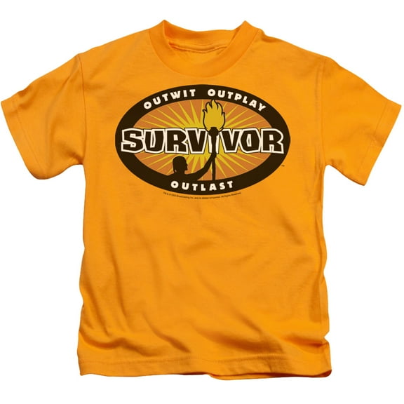 Survivor Gold Burst Youth 18/1 T-Shirt Gold