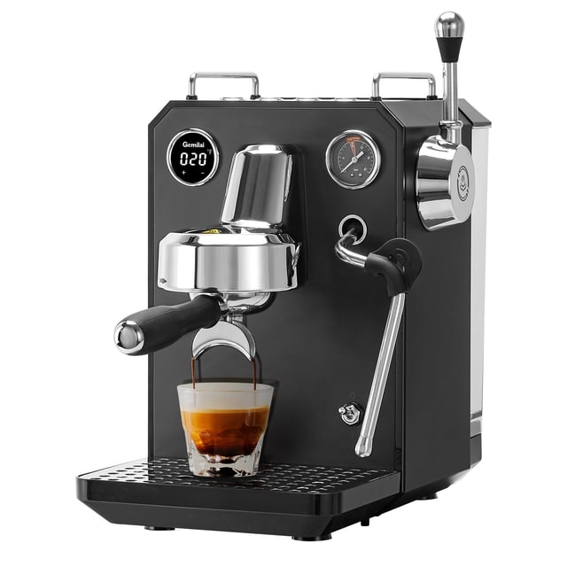 Máquina de espresso Gemilai G3006 con control de temperatura PID y portafiltro de 58 mm