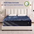 thumbnail image 3 of Zoopower 12 inch King Size Hybrid Mattress, Medium Firm Mattress in a Box with Cooling Gel Memory Foam,Individual Pocket Springs,Edge Support, 3 of 14