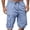 AL13_Light Blue, variant on Resicozy Mens Cargo Shorts Lightweight Elastic Waist Knee Length Bermuda Shorts with Pockets Summer Short Cargo Pants Silver L
