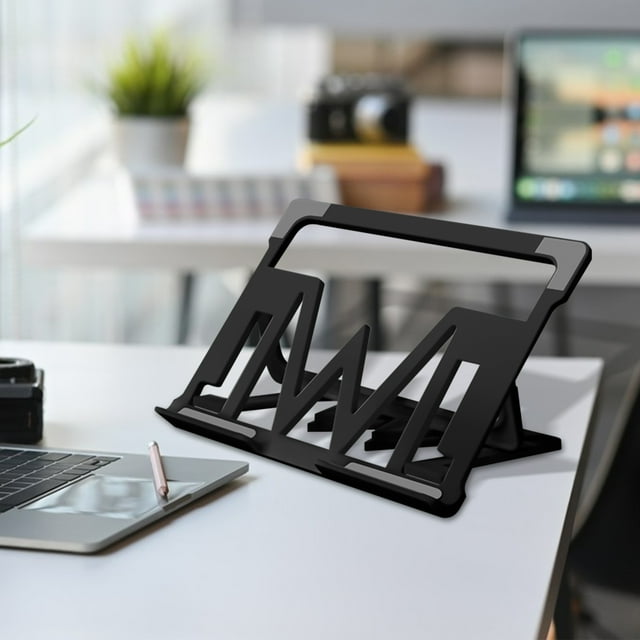 Aqestyerly Support Pliant pour Ordinateur Portable, Support de Bureau Ajustable, Support Universel pour Tablettes et Ordinateurs Portables de Moins de 17 Pouces, Support de Dissipation de Chaleur HWRETIE