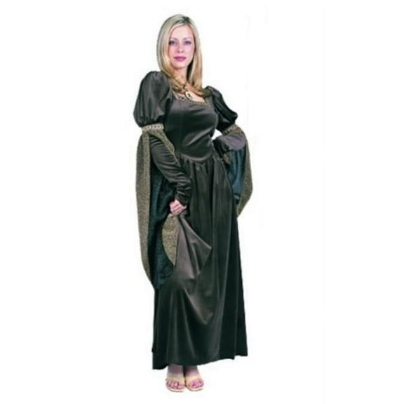 RG Costumes 81387-BN Renaissance Queen Costume - Brown - Size Adult Standard