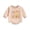 Beige, variant on Tiijoy Girls Letter Print Long Sleeve Romper Baby Crew Neck Jumpsuit, Sizes 18-24M
