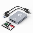 thumbnail image 1 of Lector de tarjetas CFexpress tipo B/SD de doble ranura USB C de 10 Gbps, 1 of 8