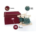 thumbnail image 3 of Covermates Keepsakes Christmas Light Storage Box - Carrying Handles, Sturdy Interior Walls - Holiday Storage, Red, 3 of 9