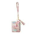 thumbnail image 3 of CILENON Dangle Small Wallets Slim Wallet With Coin Purse And Credit Card Holder (Pink,One Size), 3 of 5