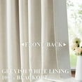 thumbnail image 2 of Natural Full Blackout Curtains Linen Blended Darkening Window Curtains 84 inch for Living Room Bedroom Thermal Insulated Pinch Pleat Drapes with Hooks 2 Panel 40"Wx84"L, 2 of 9
