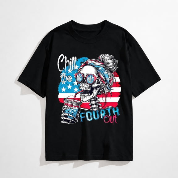 Chill The Fourth Out Shirt, Funny 4th of July Shirt Graphic Tees