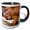 Black/White, variant on 3drose, Mexico, Cozumel. Iguana Lizard, Isla De Cozumel - Sa13 Mde0095 - Michael Defreitas, 11oz Two-tone Green Mug