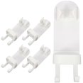 thumbnail image 1 of Adhesive Wall Mounted Toothbrush Organizer 5PCS Electric Toothbrush Holder with Drain, Space Saving Bathroom Storage for Clean and Dry, 1 of 4