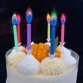 thumbnail image 4 of Birthday Cake Candles Happy Birthday Candles Colorful Candles Holders Included (12pcs), 4 of 8