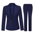 thumbnail image 6 of AZoiNM Women's 2 Piece Pant Suit Set Slim Fit Single Button Blazer & Pants Professional Business Work Outfit, 6 of 12