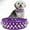PURPLE, variant on 1Pack Adjustable Leather Spiked Studded Dog Collars with a Squeak Ball Gift for Small Medium Large Pets Like Cats/Pit Bull/Bulldog/Pugs/Husky