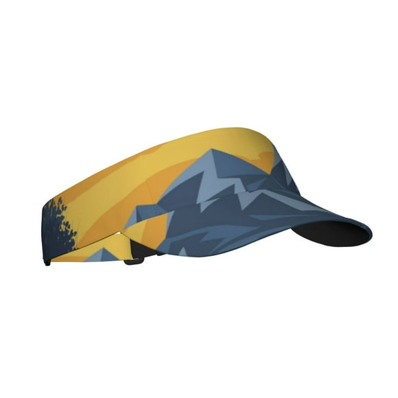 ZICANCN Sun Visors Hat for Women and Men, Mountains Sunset Forest Beach Hats, Sports Hat for Golf Tennis Running