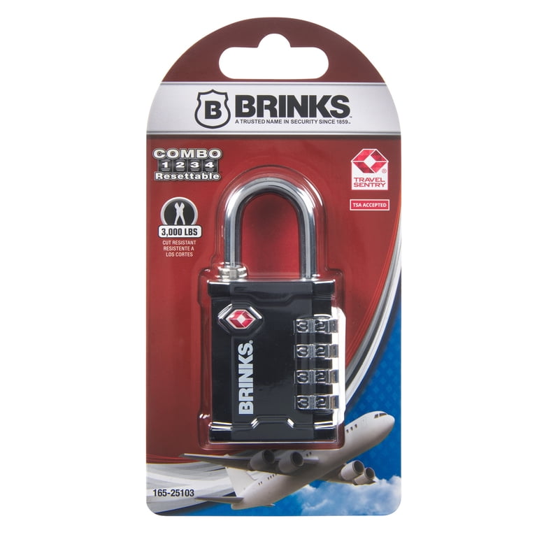 Brinks 40mm TSA Resettable Combination Luggage Padlock photo 2