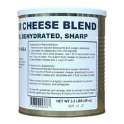 Military Surplus Dehydrated Powdered Cheddar Cheese Blend 25+ Years Long Shelf Life | Emergency Camping Food for Hiking, Backpacking | #10 Can - 6 Cans