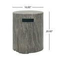thumbnail image 3 of Christopher Knight Home Outdoor Round Propane Tank Cover, Lightweight Concrete Side Table, Light Grey, 3 of 8