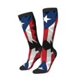 thumbnail image 2 of Women's Knee High Socks Puerto-Rico-Flag Vintage Outdoor Casual Tube Socks, 2 of 7