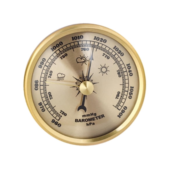 braveheart Barometer Wall Hanging Analog Weather Station Home Boat for Fishing Gold