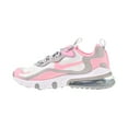 thumbnail image 4 of Nike Air Max 270 React Big Kid's Shoes White-Light Solar Flare Heather-Pink bq0103-104, 4 of 6