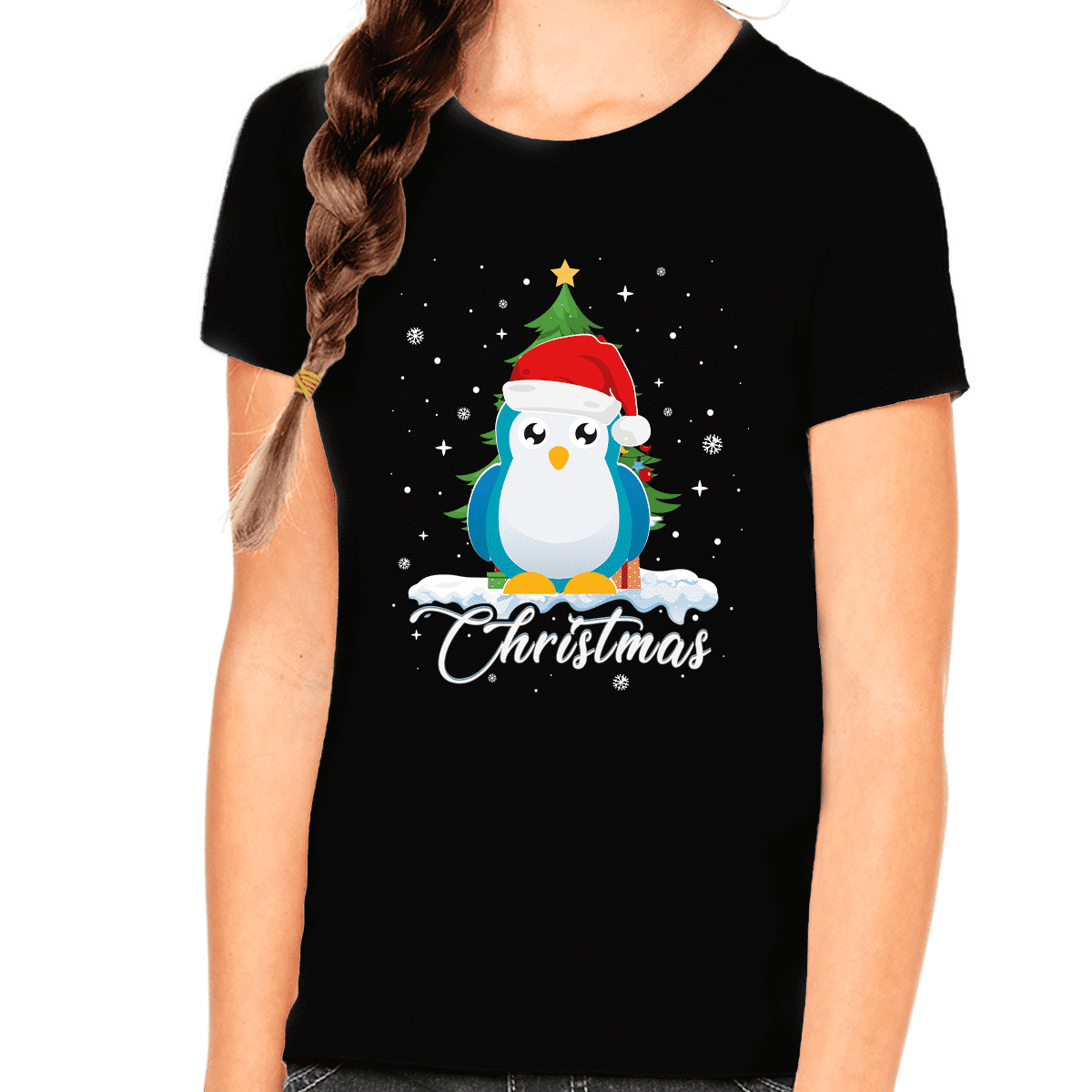 Girls Christmas Shirt Penguin Christmas Outfits for Girls Christmas Shirt Christmas Shirts for Kids Walmart