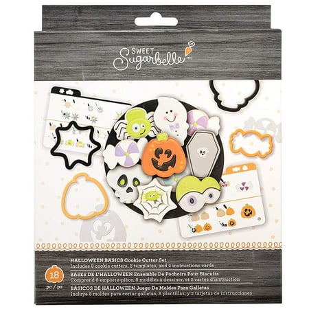 320119 Halloween Basics Cookie Cutters, Multi, Customize cookies: mix and match shapes and colors to create a custom spread By Sweet Sugarbelle