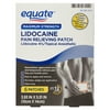 Equate Maximum Strength Lidocaine Pain Relieving Patches, 6 Count
