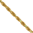 thumbnail image 2 of 14K Solid Yellow Gold 1.3mm Rope Chain Twisted Link Necklace, 2 of 4