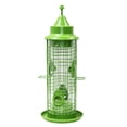 thumbnail image 1 of "Large 2.2lb Squirrel-Proof Hanging Bird Feeder with 360° View - Durable Metal & Weather-Resistant Design for Outdoor Use (Light Green)", 1 of 7