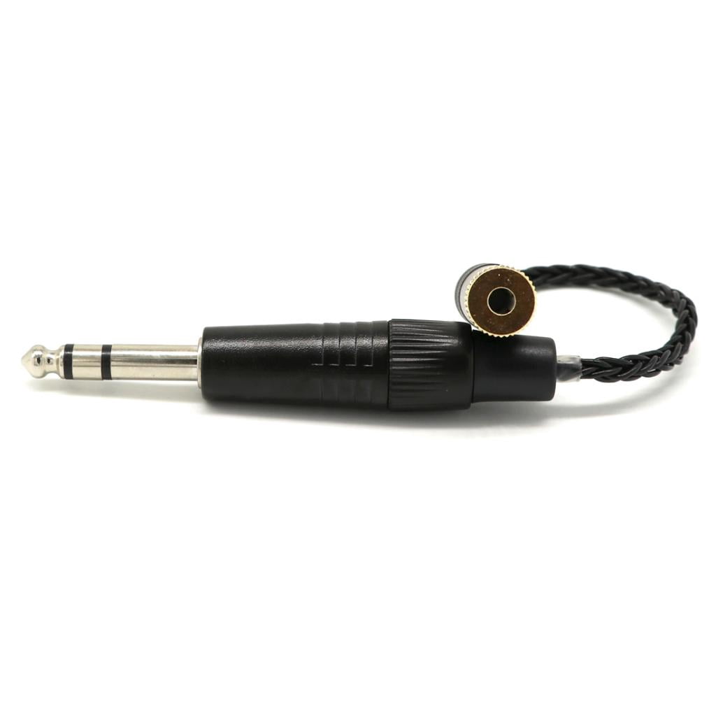 4.4mm Balanced Male to 6.35mm Balanced Female Audio Adapter Cable 6.35mm TRS Stereo Audio Cable,Black