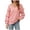 Pink, variant on gakvbuo Fall Women'S Casual Sexy Fashion Long Sleeve V-Neck Ruffle Lantern Sleeve Pullover Top Shirt Blouse