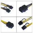 thumbnail image 2 of Cable De Extensión De Alimentación Para Minero, , 6P Hembra A Dual 6 + 2P, Cable De Alimentación Para Gráficos De Ordenador Macho10 Uds. Advancent EL016138-00, 2 of 5