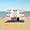 A Set Of Colorful Donuts, variant on Portable Beach Tent Sun Shelter With Ground Pegs Water And Wind Resistant Sun Shade Canopy Angle Adjustable Tulip in Clipart Style