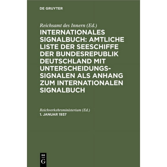 1. Januar 1937 (Hardcover)