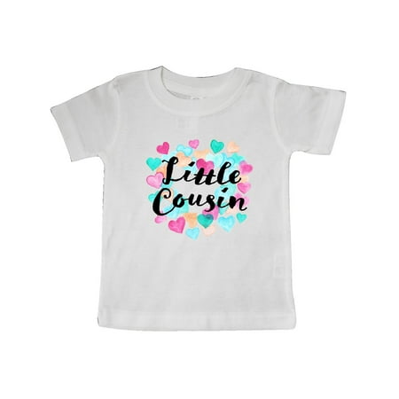 

Inktastic Little Cousin hearts Gift Baby Boy or Baby Girl T-Shirt