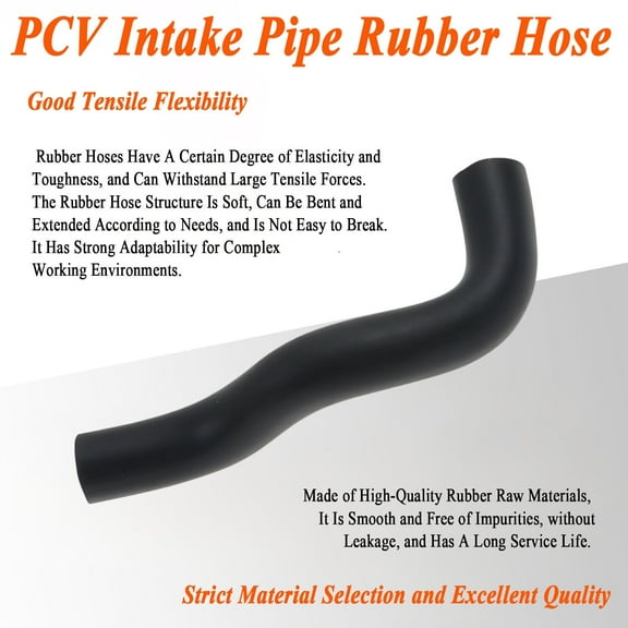 Rubber Air Intake Duct Black Fit for 2004-2012 GMC Canyon 2.9L L4 3.7L L5