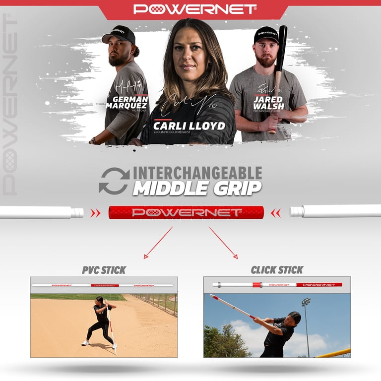 The Rope Bat - Trainer De Swing Pour Baseball/softball - Inclut 12 Balles D'entraînement Et Sac Fourre-tout - Neuf