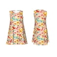 thumbnail image 7 of Lsque Colorful Chicken Pattern Summer Dresses for Women – Sleeveless T-Shirt Swing Sundress, Perfect for the Beach and Casual Days, 7 of 7