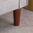 thumbnail image 6 of IULULU Accent Sofa Chair, Linen Fabric Upholstered Mid-Century Modern Single Armchair with Armrest & Backrest Soft Comfy for Living Room, Bedroom Reading, Light Grey, 6 of 15