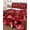 Red Black, variant on Quilt King Size Bedding Set, Valentine's Cardinal Reversible Summer Quilt 3 Pieces, Red Love Heart Birds Branch Lightweight Bedspreads Coverlets with 2 Pillow Shams for All Seasons