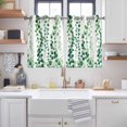 thumbnail image 2 of Green Weeping Eucalyptus Kitchen Curtains Window Panels, Spring Summer Country Leaves Insulated Window Treatment Curtain, Grommet Curtains for Bedroom/Living Room/Bathroom, 2 Piece 42"Wx54"L, 2 of 8