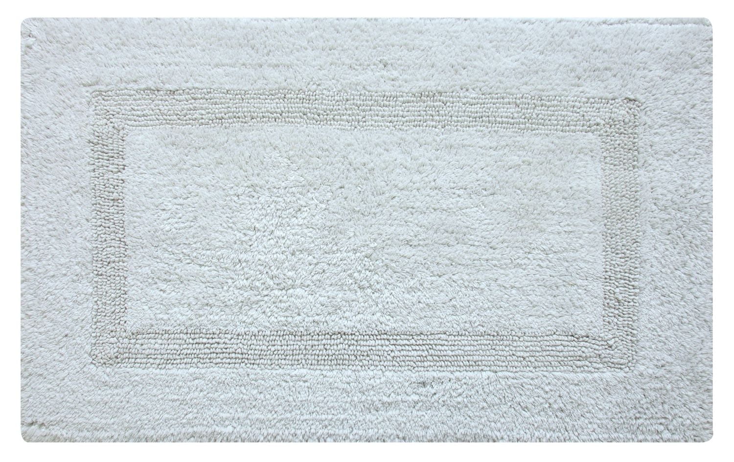 Tapis de bain en coton réversible doux et absorbant Fabstyles Basix
