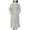 Silver, variant on Women's Soft Plush Fleece Hooded Bathrobe, Full Length Long Warm Hooded Lounge Robe Housecoat with Pockets