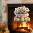 thumbnail image 6 of Rijanmt Easter Crystal Bunny Egg Acrylic Hanging Ornament,Bunny Hanging Ornament Mini Colorful Easter Egg Designed Cartoon 2D Flat Tree Ornaments For Home Holiday Party Diy Decor,A 3.3X3.14In, 6 of 6