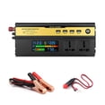 thumbnail image 1 of 12V to 220V 6000W Power Inverter with LED Digital Display, 2 AC Outlets & 4 USB Ports, Aluminum Alloy Housing, Intelligent Cooling Fan, Multiple Protection Functions for Car/Home/Camping/Outdoor Use, 1 of 7